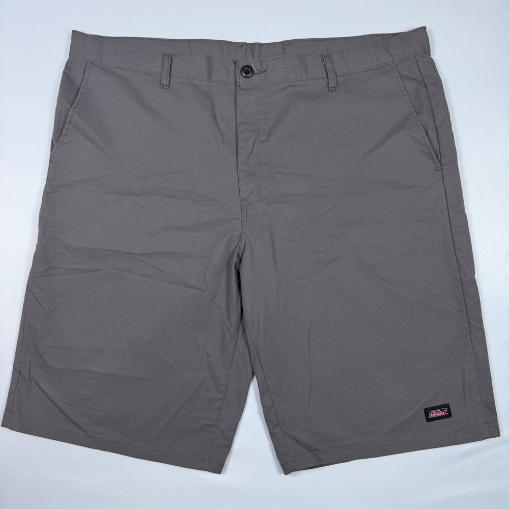 Genuine Dickies Work Shorts Mens 44 Gray Flat Front Carpenter Utility